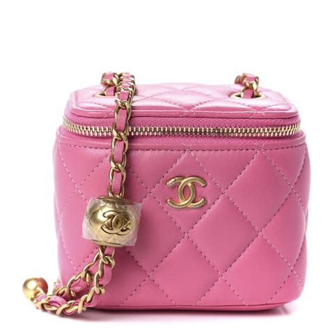 chanel vanity case bag pink|Chanel vintage vanity case bag.